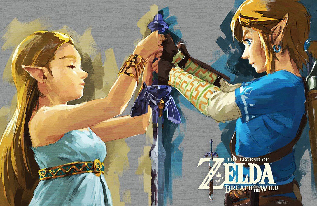 Zelda & Link Art from The Legend of Zelda: Breath of the Wild