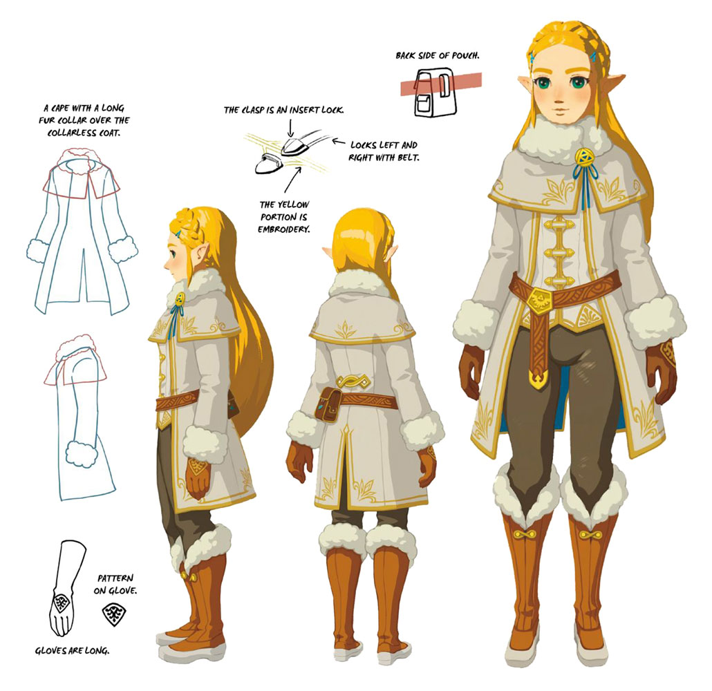 Princess Zelda Cold Set Art from The Legend of Zelda: Breath of the Wild