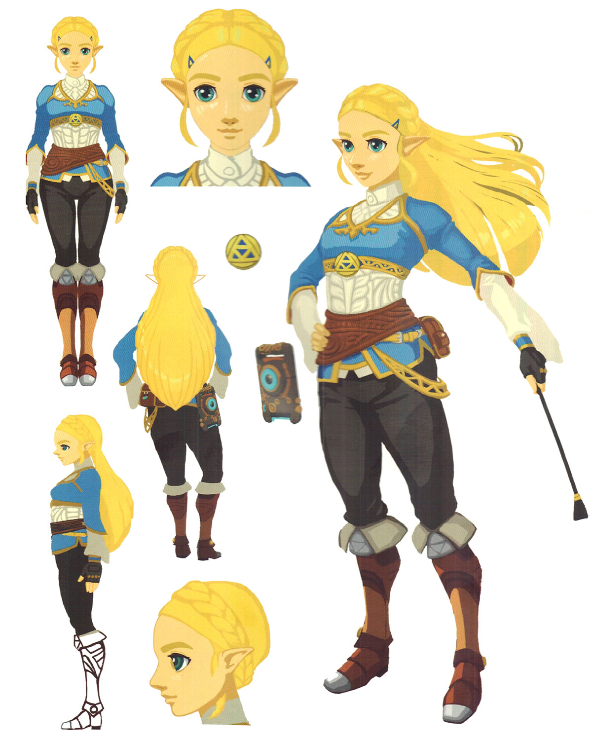 Princess Zelda Concept Art from The Legend of Zelda: Breath of the Wild