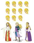 Princess Zelda Facial Expressions