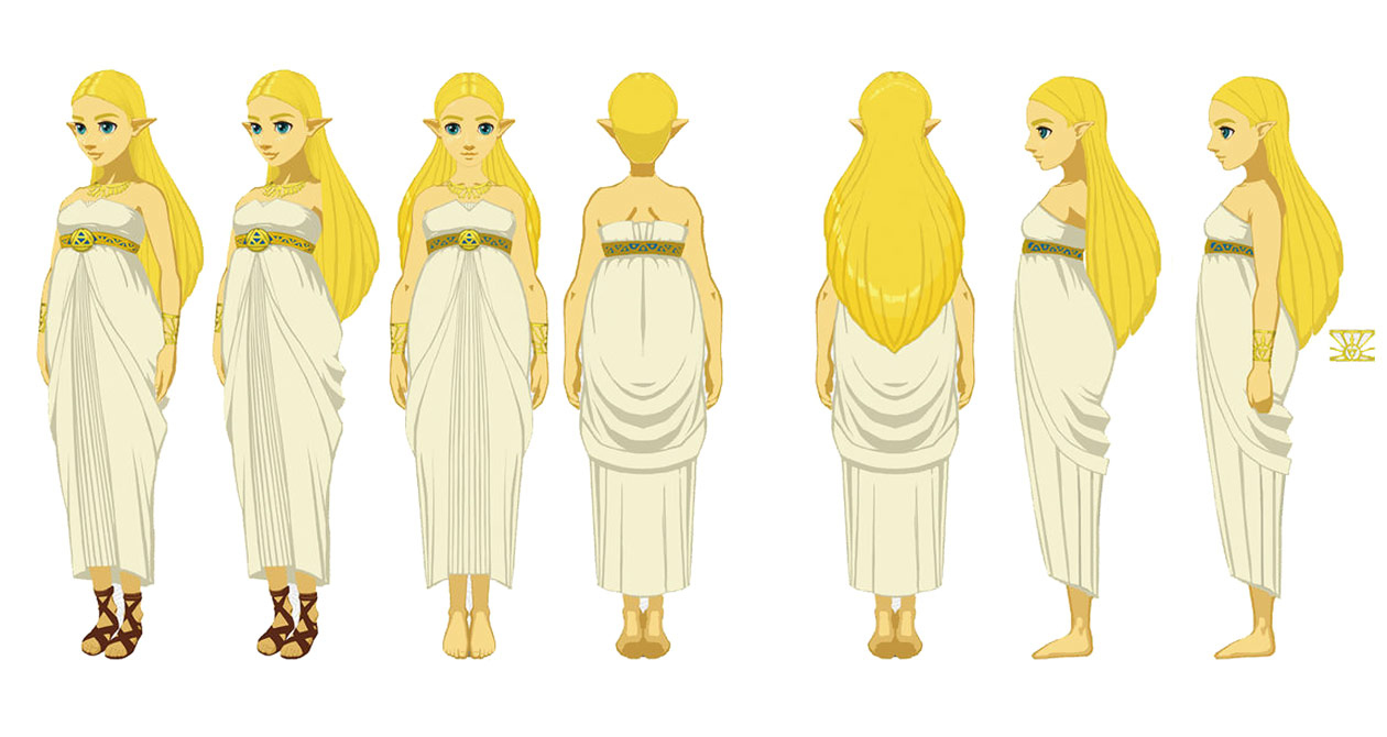 Princess Zelda Maiden Outfit Art from The Legend of Zelda: Breath of the Wild