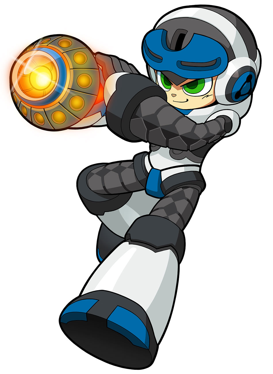 Beck Shooting Pose Art from Mighty No. 9