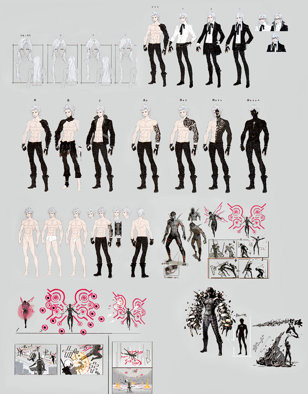 Adam & Eve Concept Art from NieR: Automata