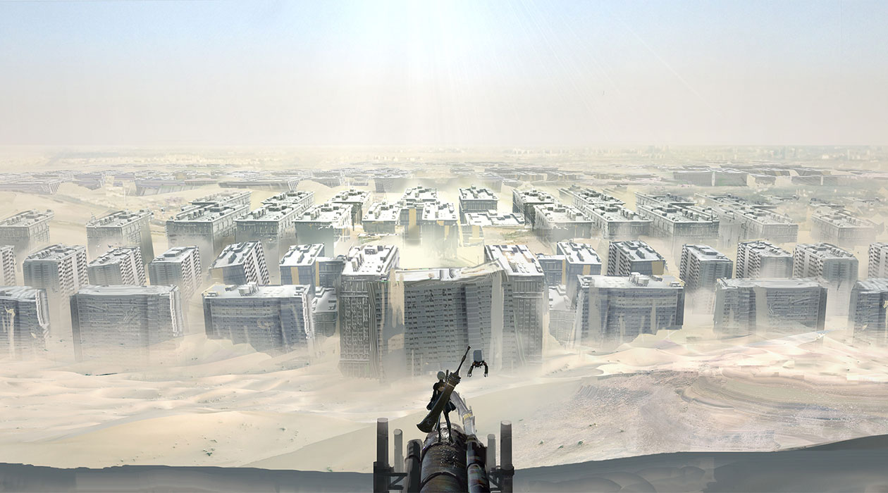 Desert Art from NieR: Automata