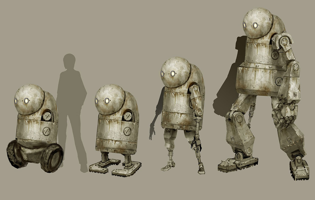 Common Enemy Machines Art from NieR: Automata