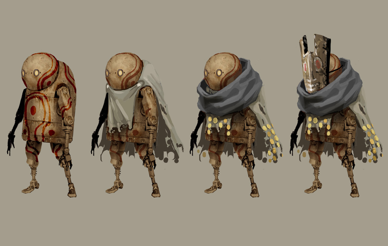 Enemy Machines Art from NieR: Automata