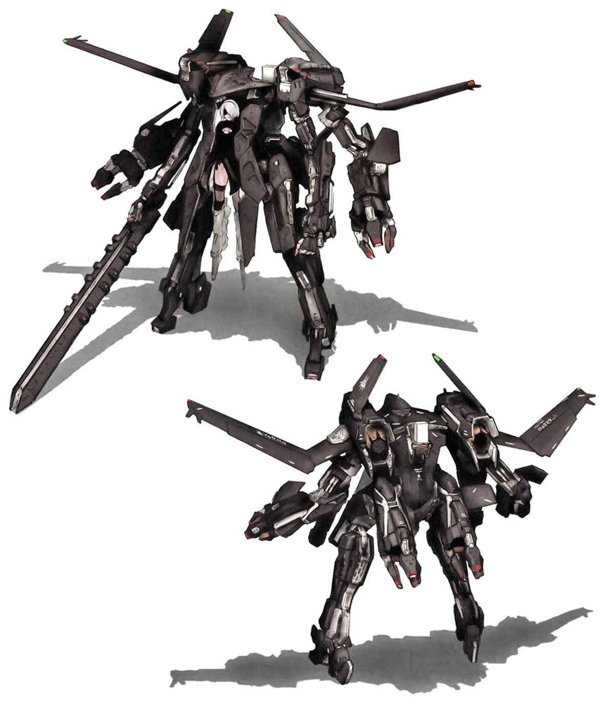Flight Unit Ho229 Art from NieR: Automata