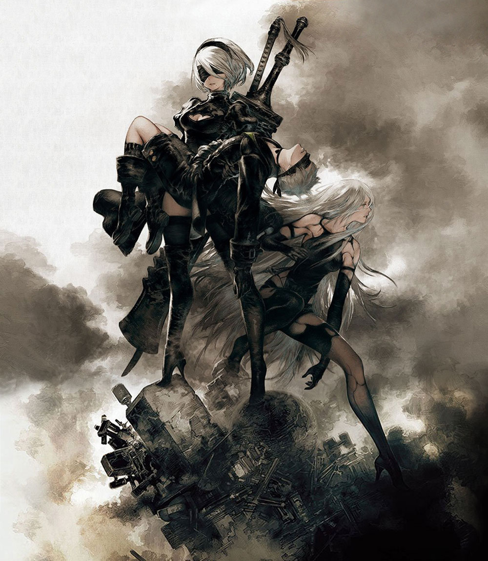 Main Characters Illustration from NieR: Automata