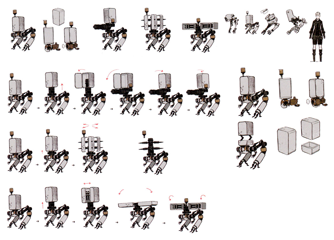 Pod Concept Art from NieR: Automata