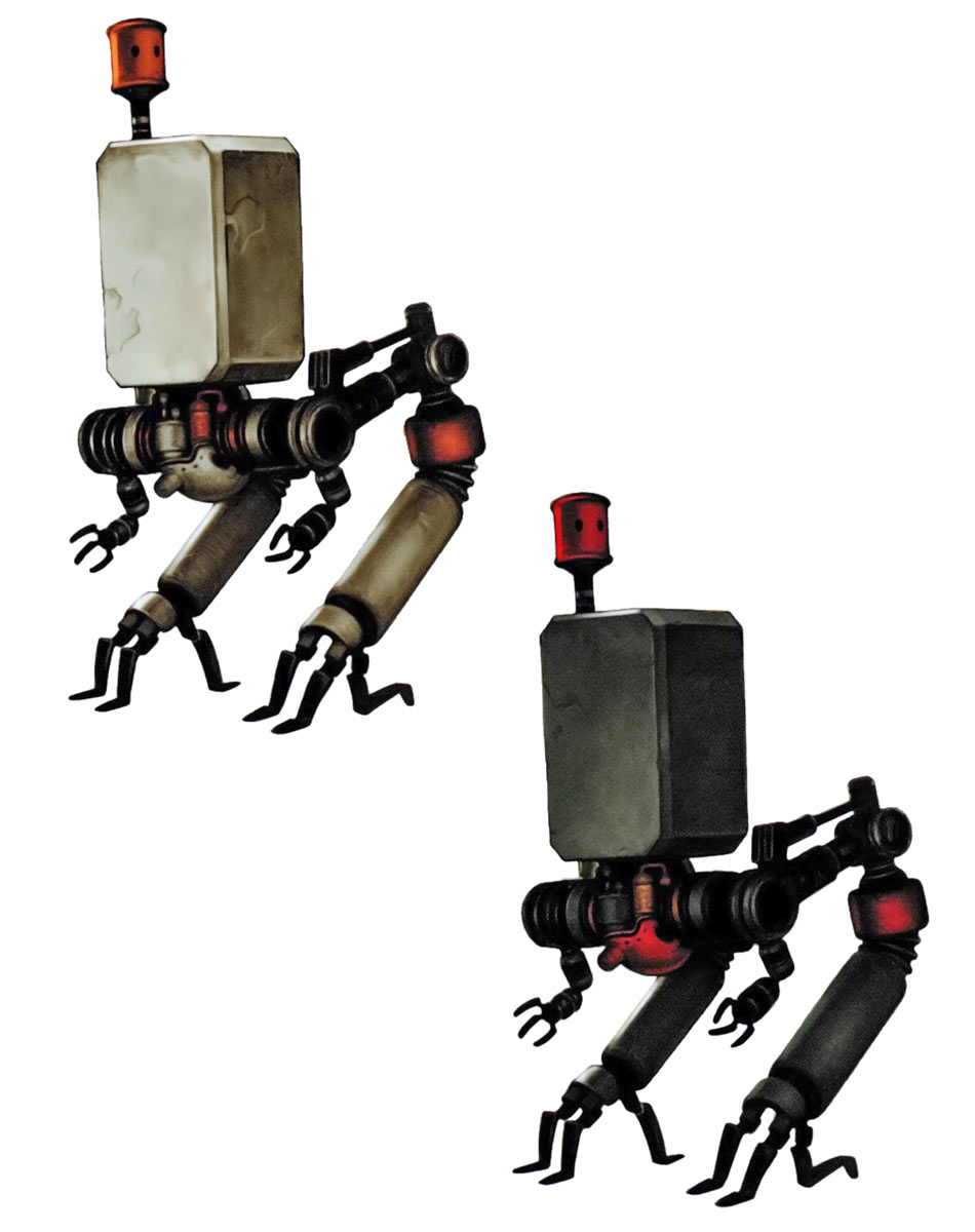 Pods 042 and 153 Art from NieR: Automata