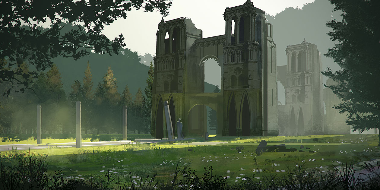 Forest Kingdom Art from NieR: Automata