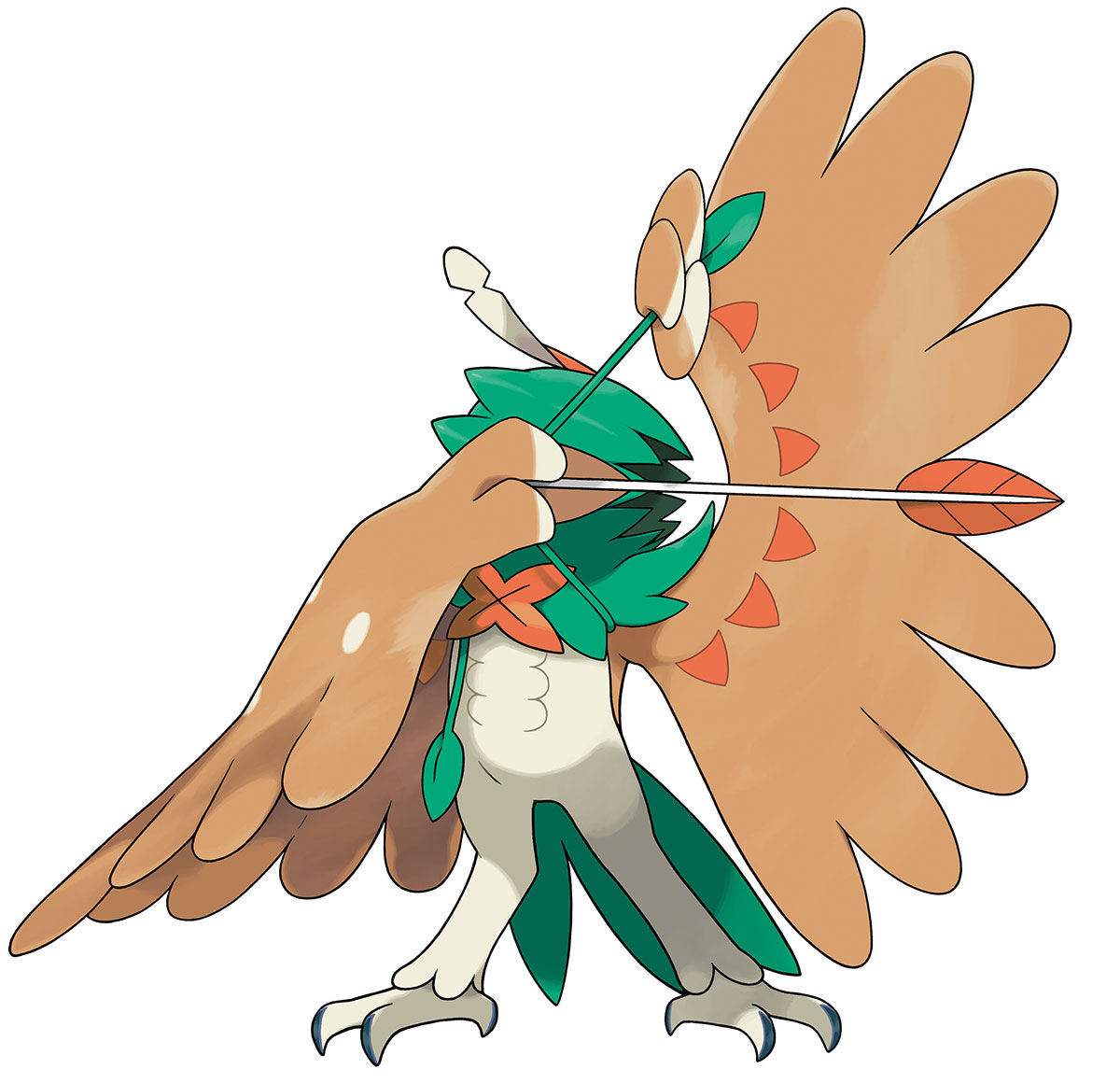 Decidueye Z-Move Art from Pokémon Sun and Moon