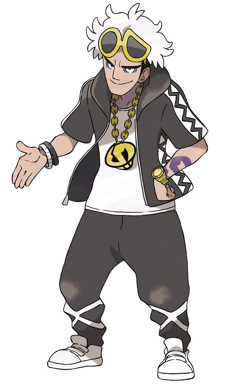 Guzma Art from Pokémon Sun and Moon