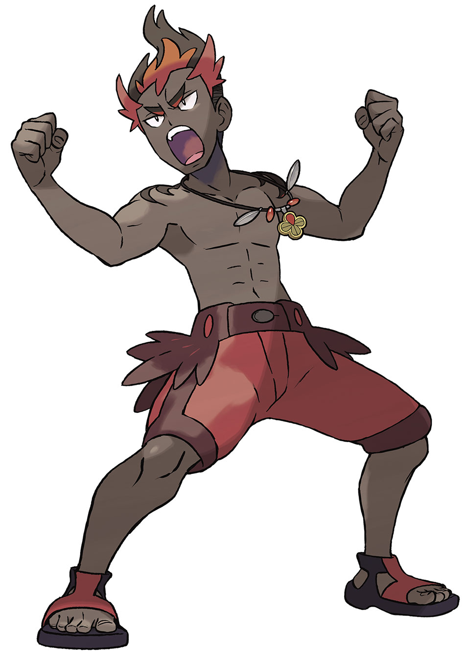 Kiawe Art from Pokémon Sun and Moon