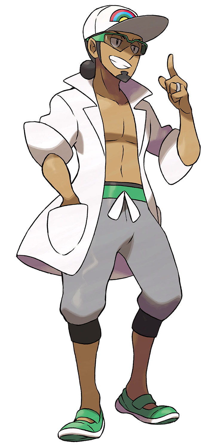 Kukui Art from Pokémon Sun and Moon