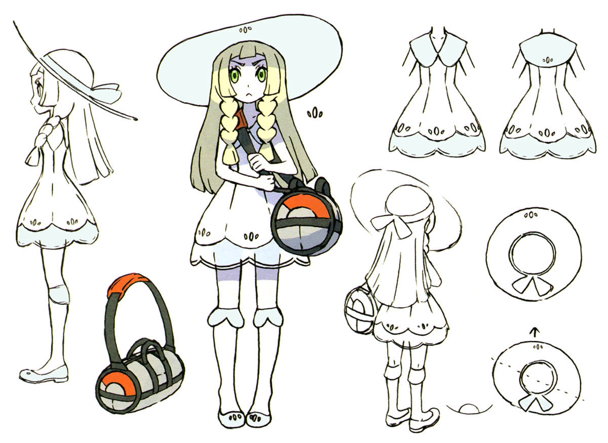 Lillie Concept Art from Pokémon Sun and Moon
