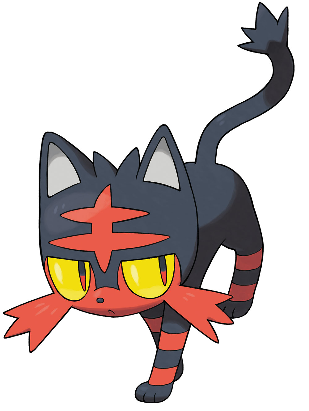 Litten Art from Pokémon Sun and Moon