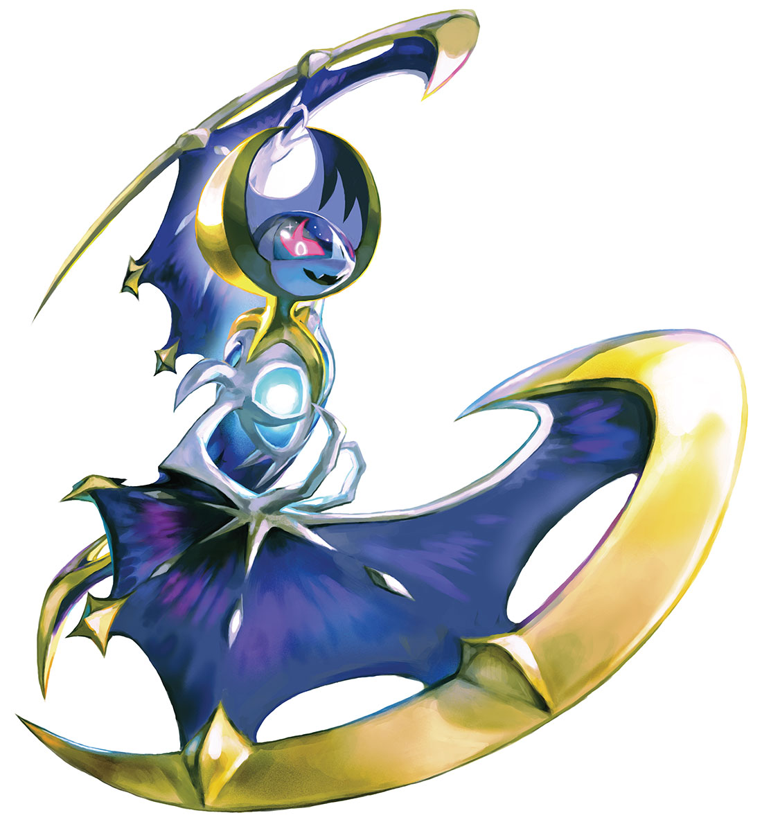Lunala Alt Art from Pokémon Sun and Moon