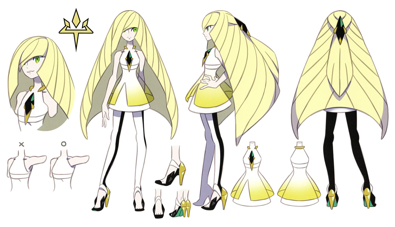 Lusamine Concept Art from Pokémon Sun and Moon