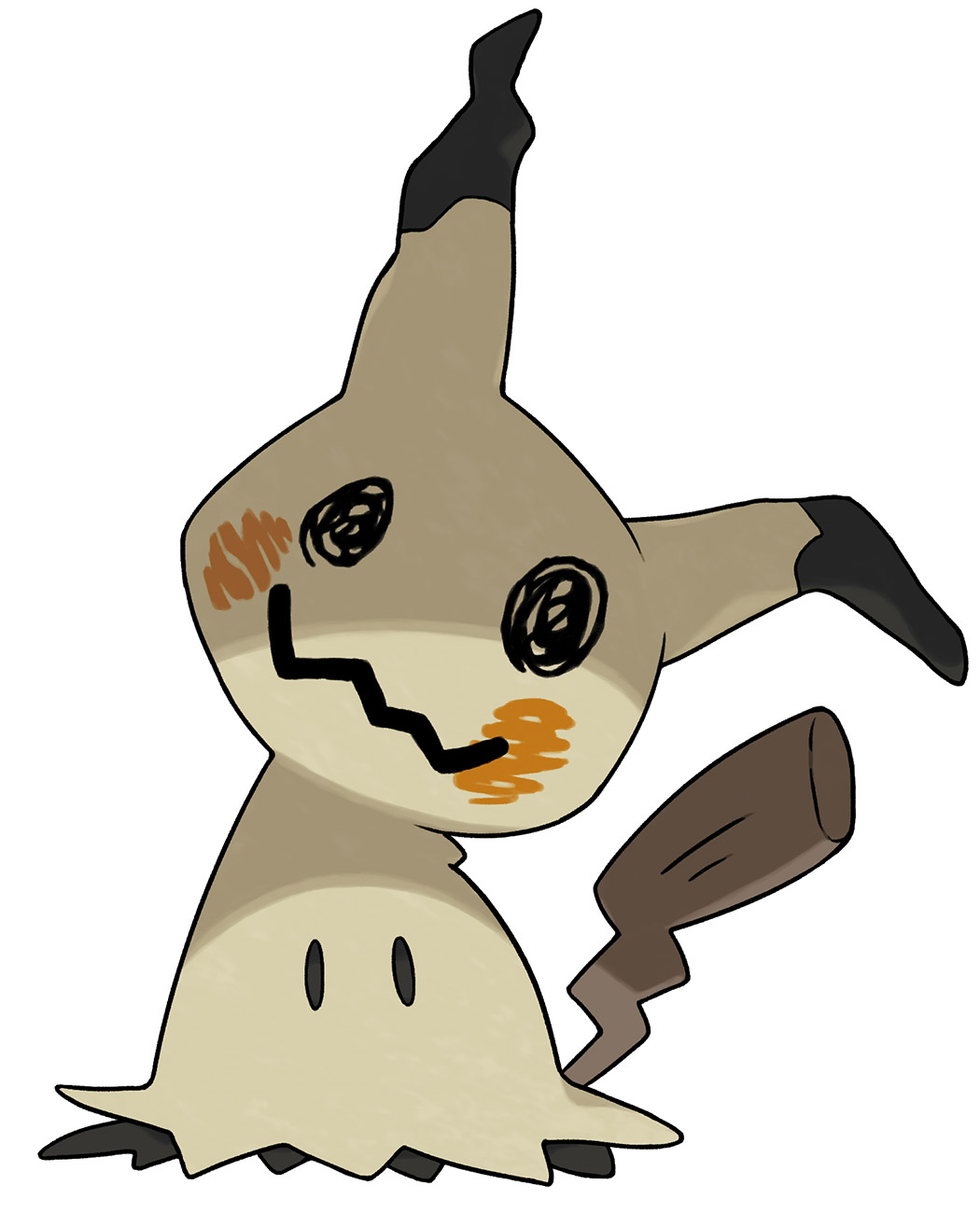 Mimikyu Art from Pokémon Sun and Moon