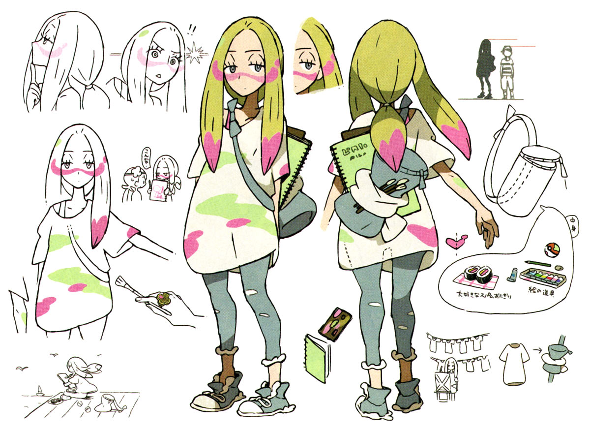 Mina Concept Art from Pokémon Sun and Moon