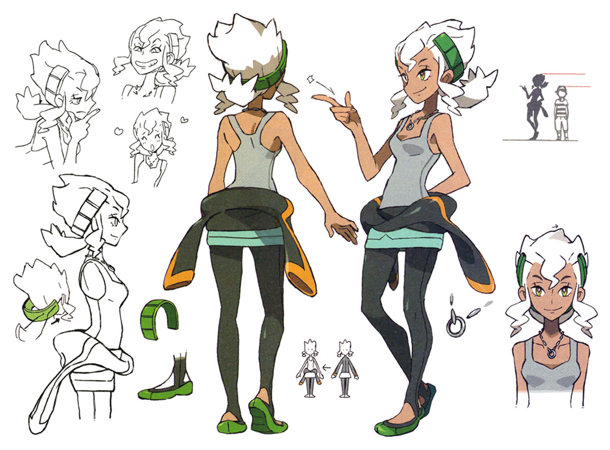 Professor Burnet Concept Art from Pokémon Sun and Moon