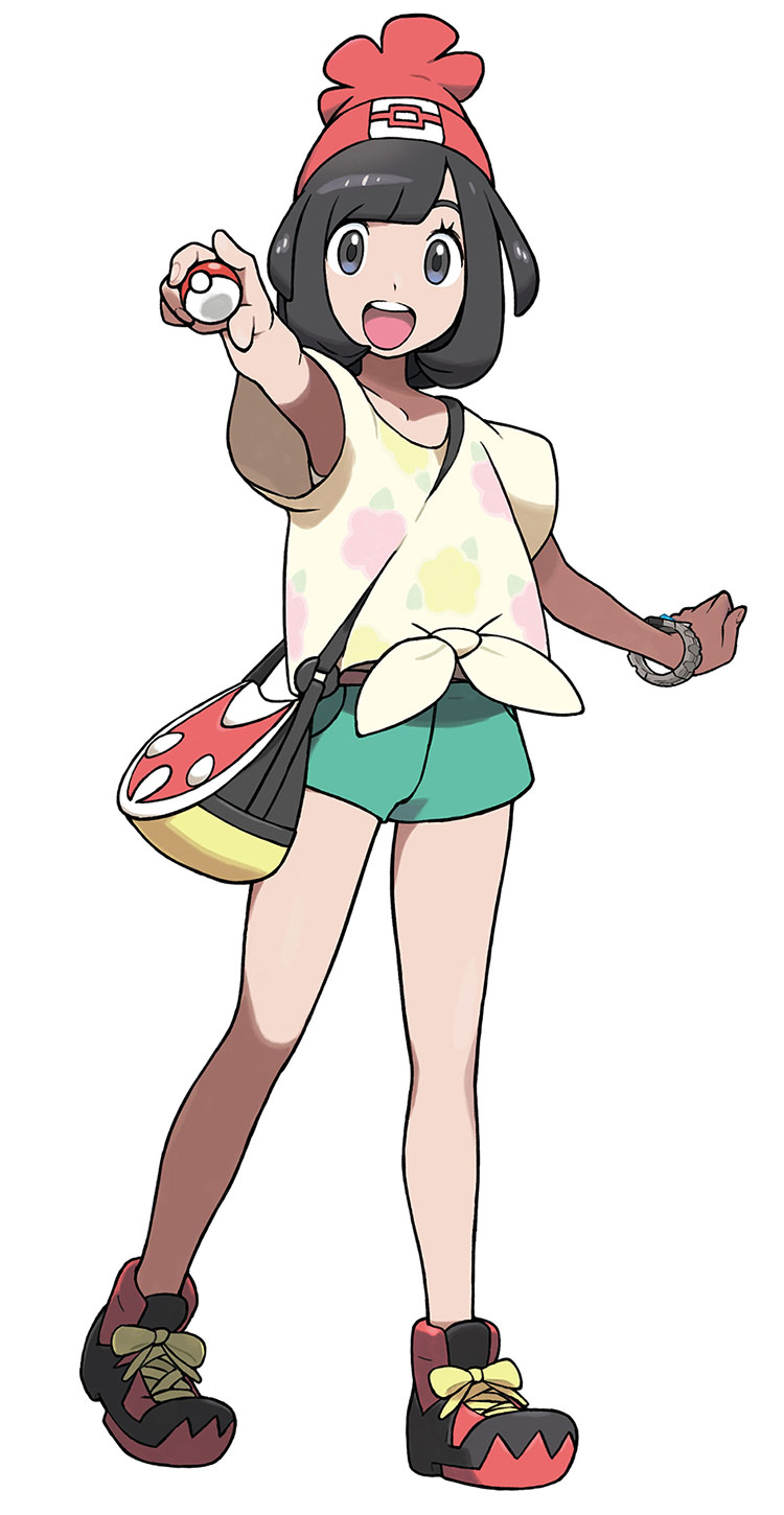 Female Protagonist Art from Pokémon Sun and Moon