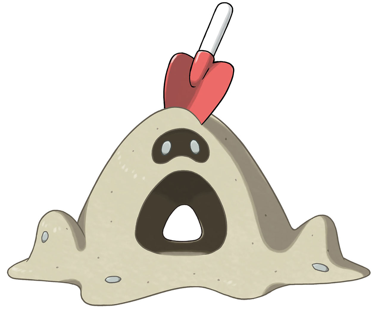 Sandygast Art from Pokémon Sun and Moon