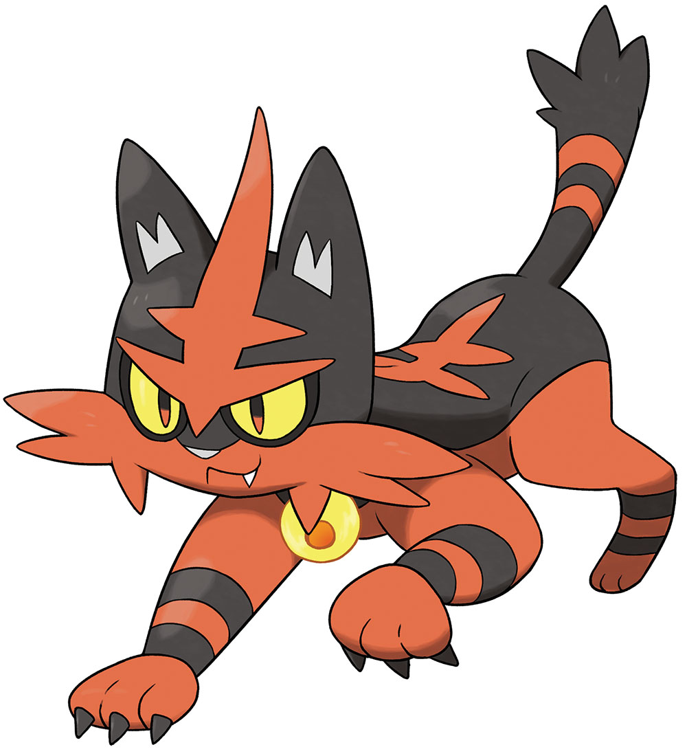 Torracat Art from Pokémon Sun and Moon