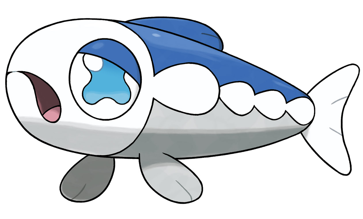 Wishiwashi Solo Form Art from Pokémon Sun and Moon