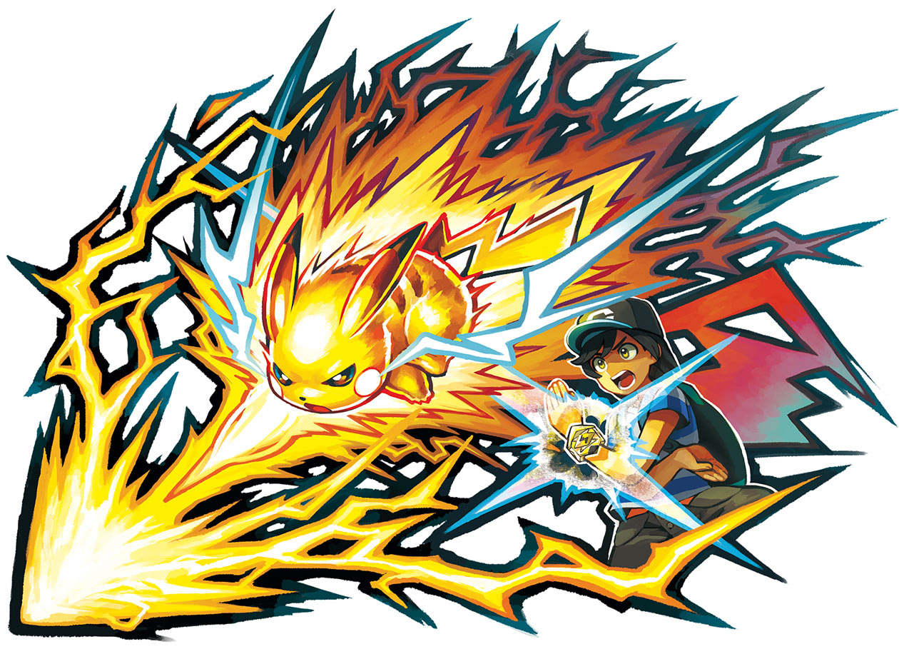 Z-Move Art from Pokémon Sun and Moon