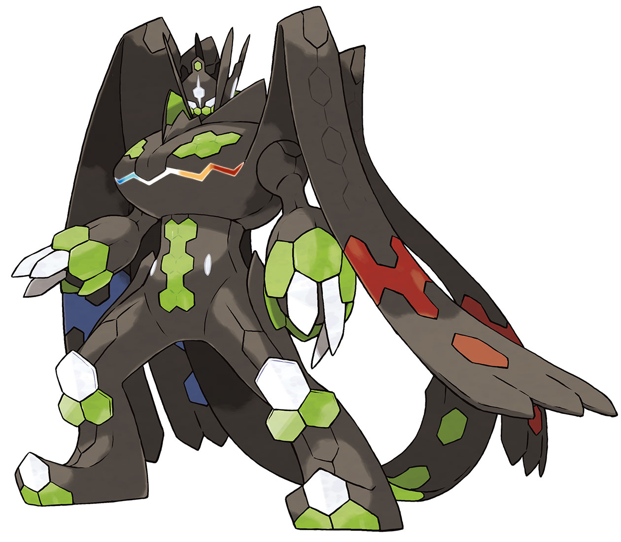 Zygarde 100 Percent Art from Pokémon Sun and Moon
