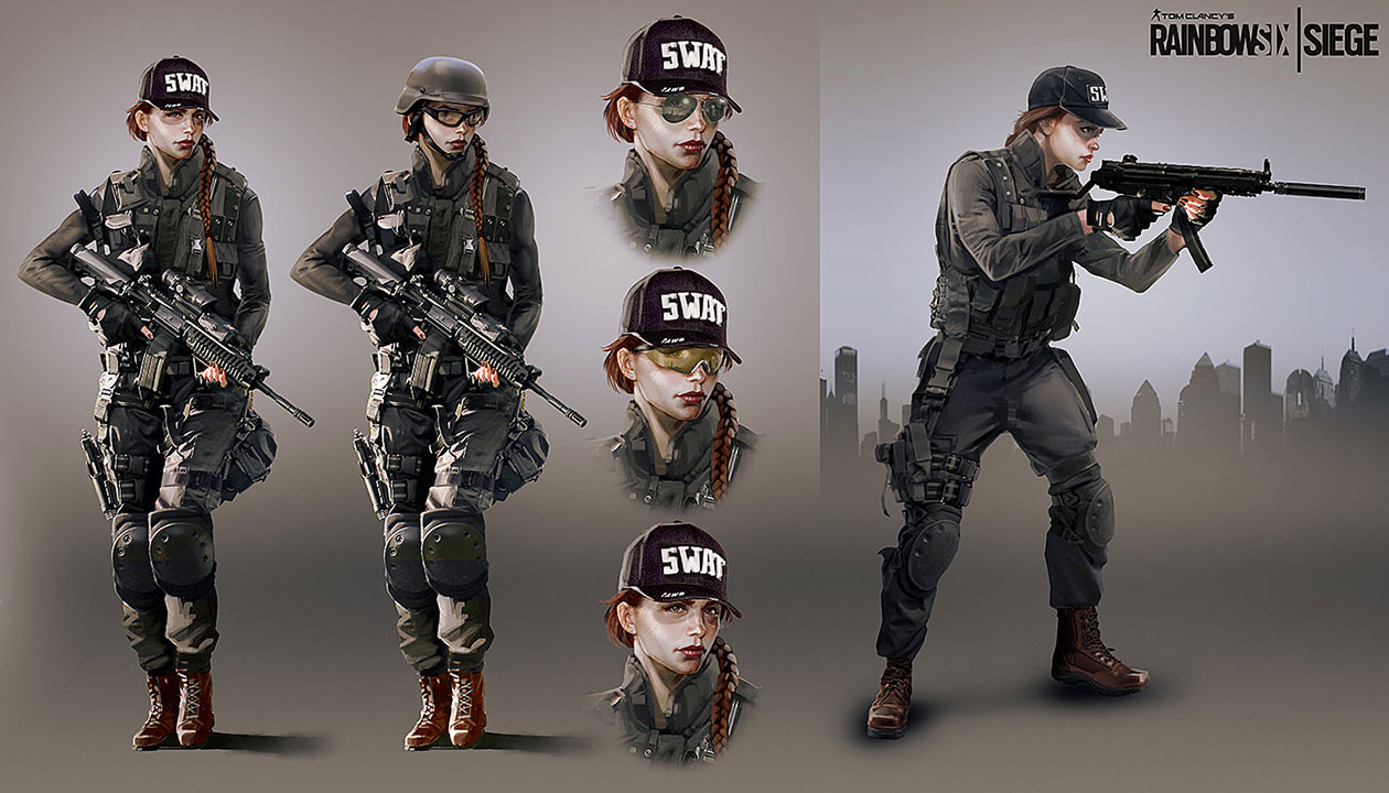Ash Concept Art from Tom Clancy's Rainbow Six Siege