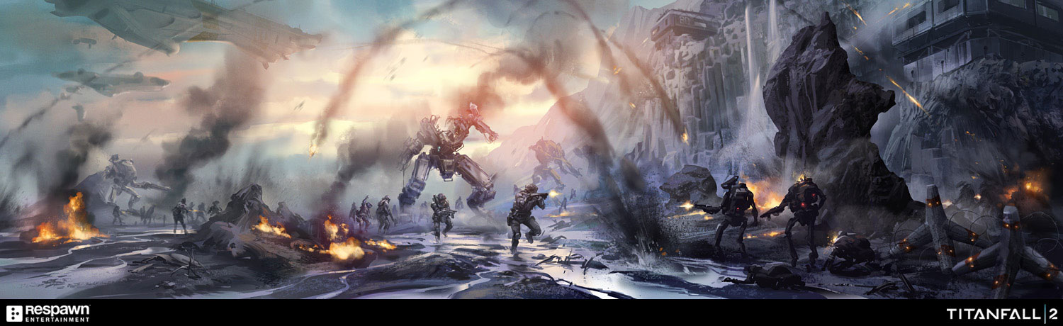 Battle Concept Art from Titanfall 2