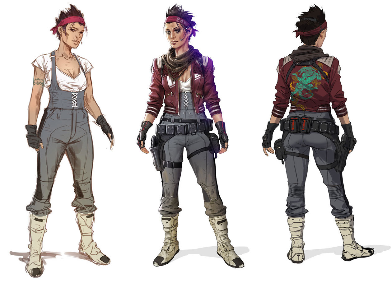 Sarah Character Design from Titanfall 2