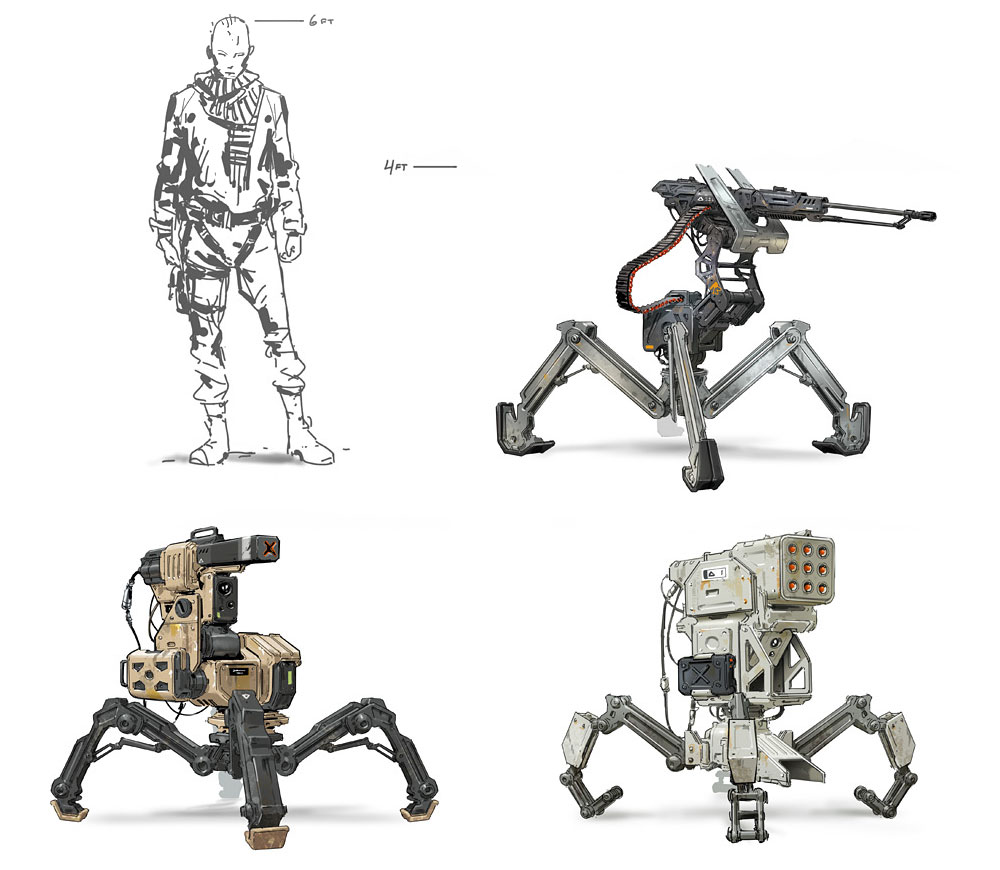 Turrets Art from Titanfall 2