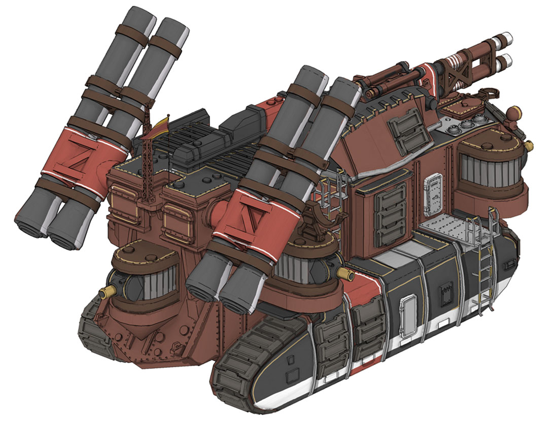Echidna Rear Concept Art from Valkyria Chronicles III