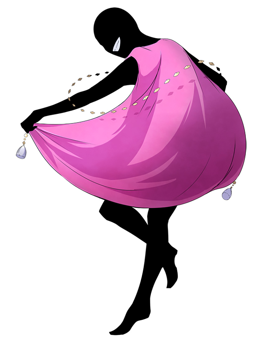 Pink Cape Man Character Art from Akiba's Beat