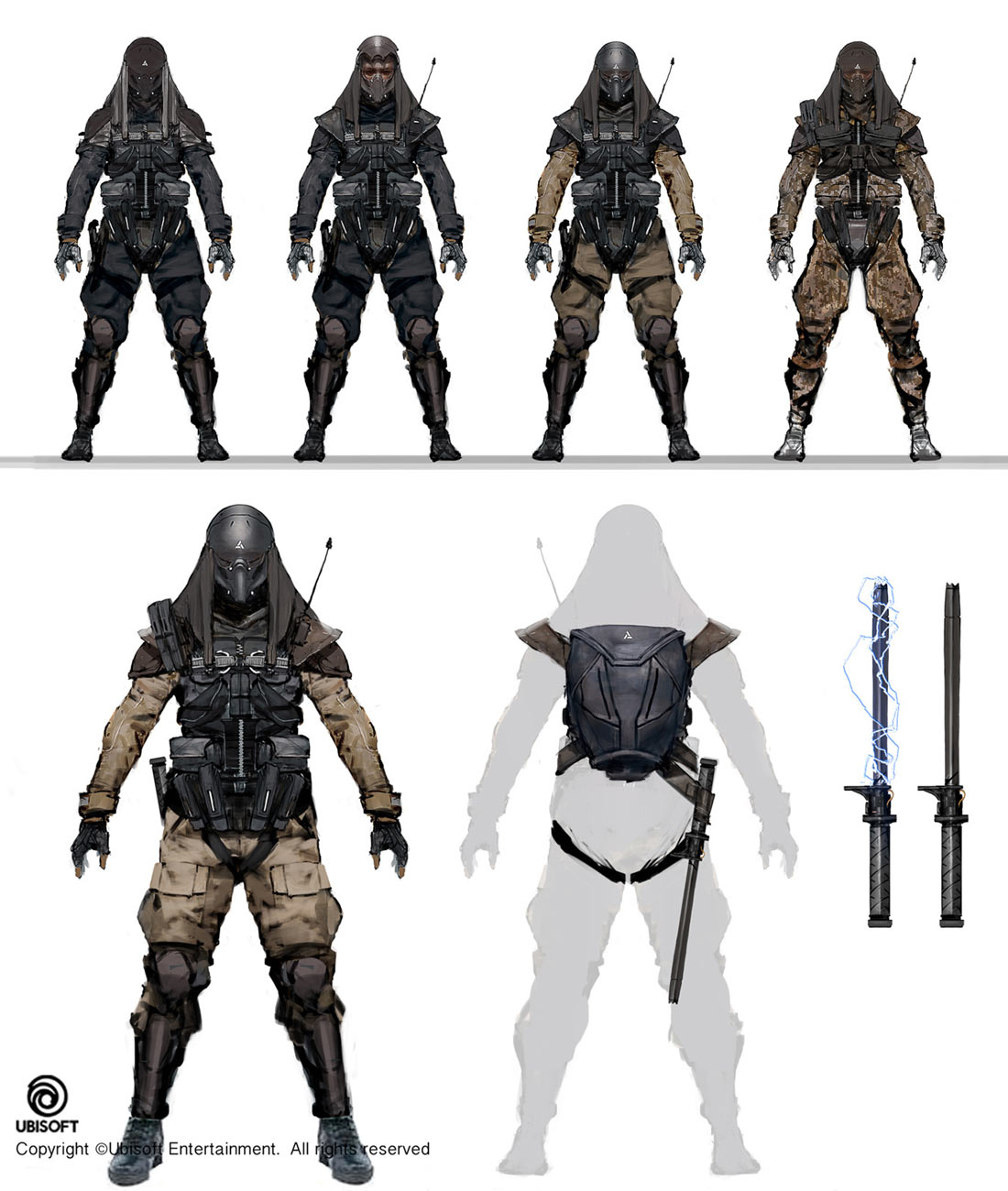 Abstergo Soldier Concept Artwork from Assassin's Creed Origins