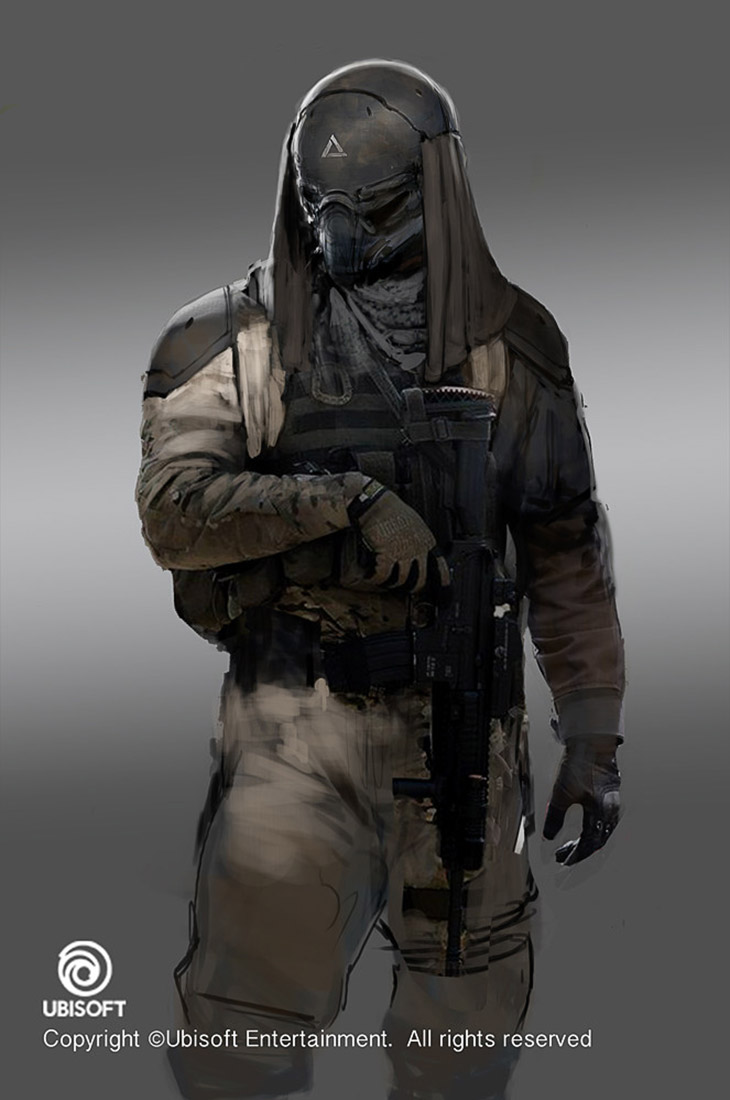 Abstergo Soldier Concept Art from Assassin's Creed Origins