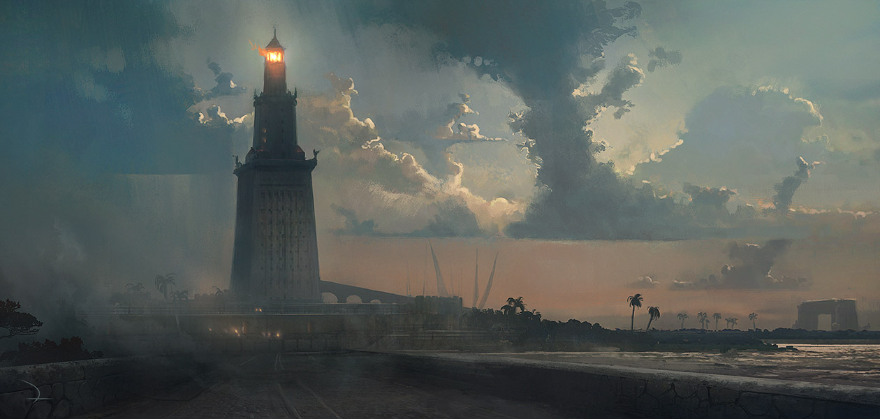 Alexandria Lighthouse Concept Art from Assassin's Creed Origins