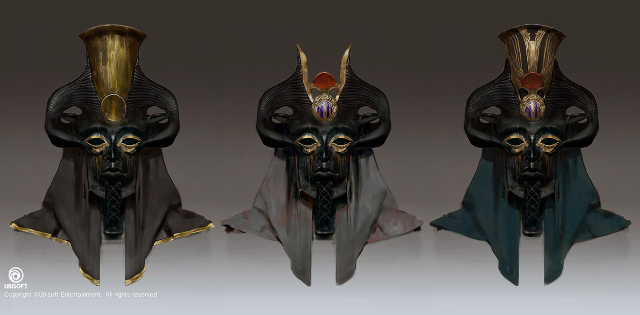 Amun Mask Concept Art from Assassin's Creed Origins