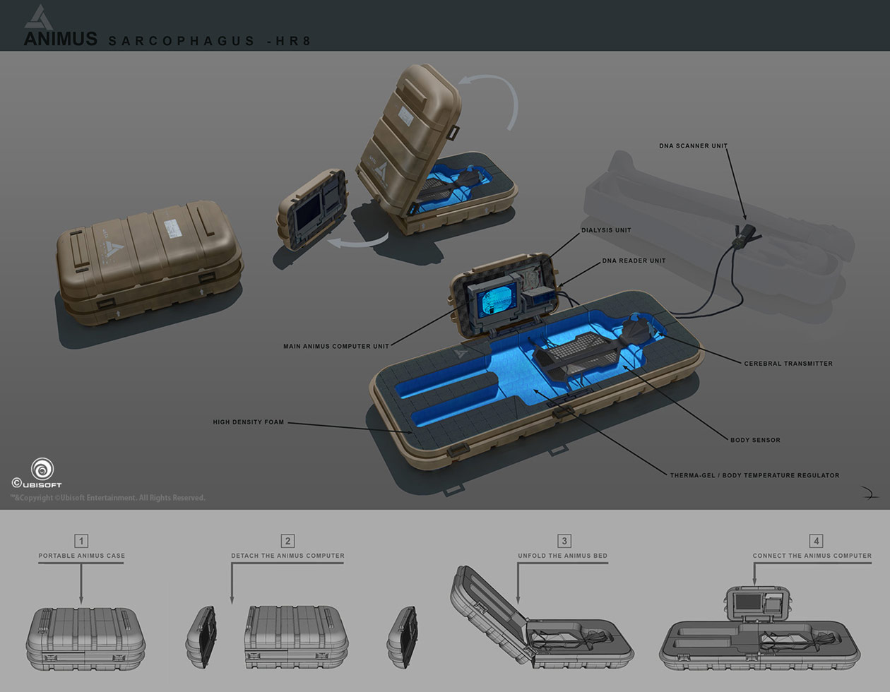 Animus Sarcophagus Concept Art from Assassin's Creed Origins