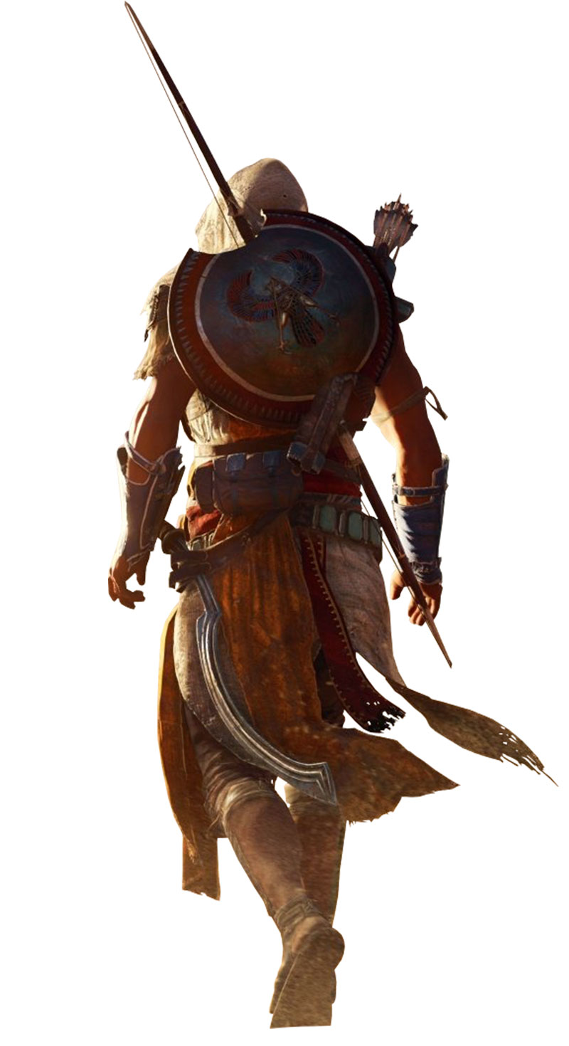 Bayek Backside Artwork from Assassin's Creed Origins