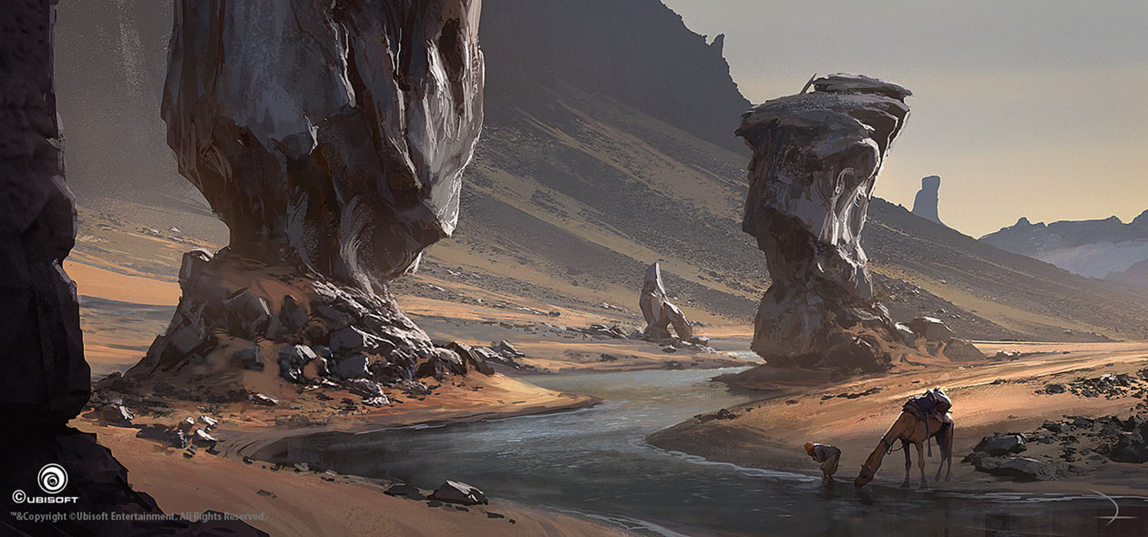 Black Desert Concept Art from Assassin's Creed Origins