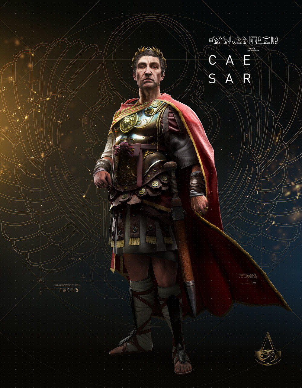 Caesar Artwork from Assassin's Creed Origins