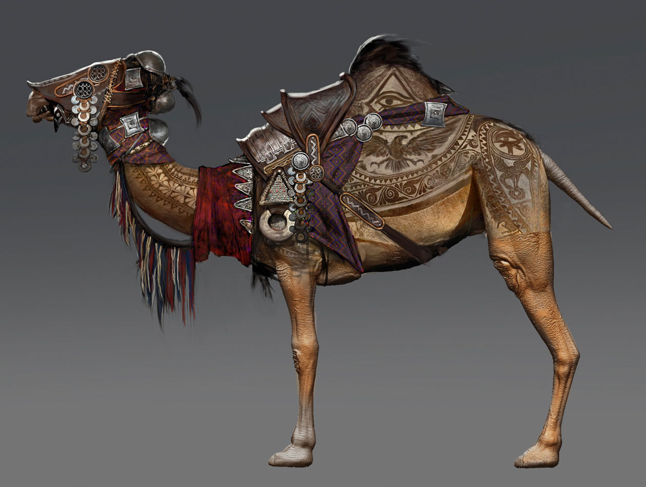 Sheared Camel Concept Art from Assassin's Creed Origins