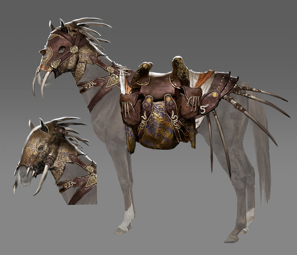 Cobra Horse Concept Art from Assassin's Creed Origins