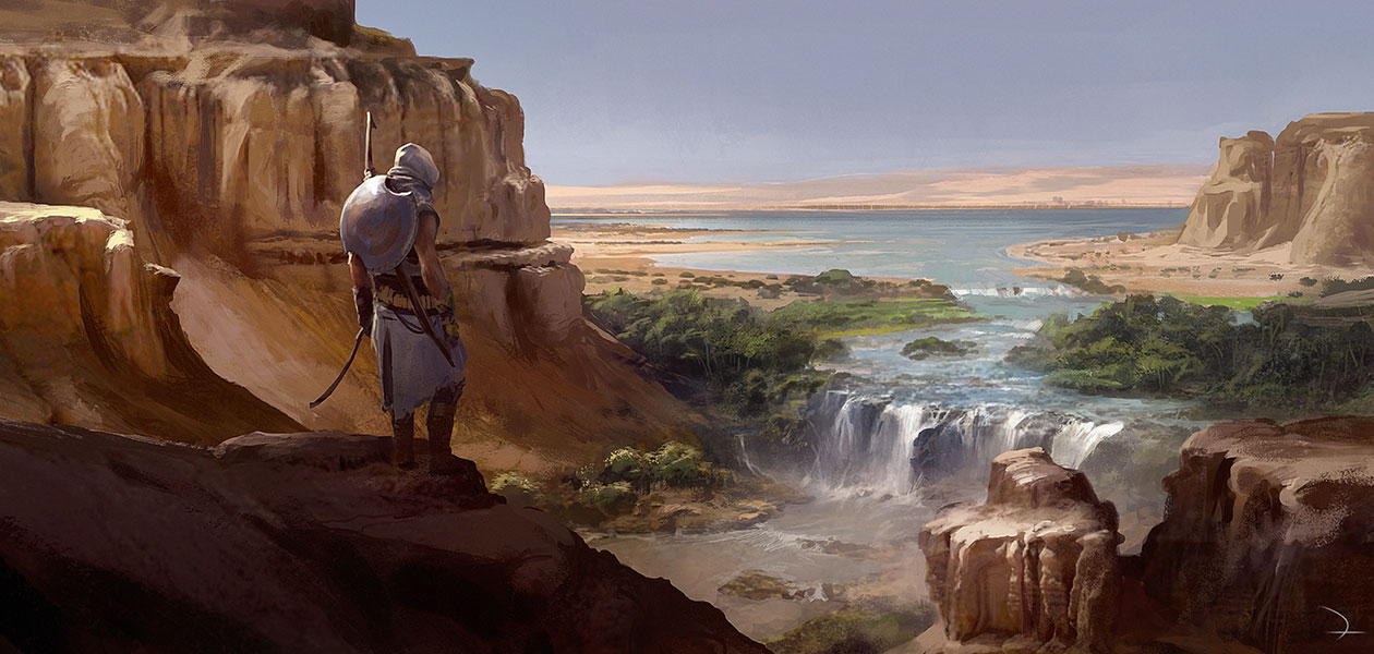 Fayoum Concept Art from Assassin's Creed Origins
