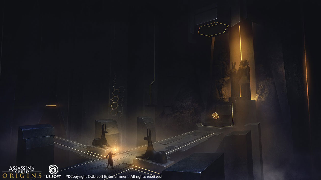 First Civilization Interior Concept Art from Assassin's Creed Origins